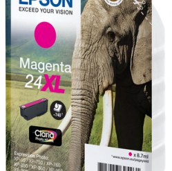 EPSON 24XL ink cartridge magenta high capacity 8.7ml 740 pages 1-pack RF-AM blister