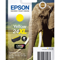 EPSON 24XL ink cartridge yellow high capacity 8.7ml 740 pages 1-pack RF-AM blister