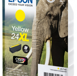EPSON 24XL ink cartridge yellow high capacity 8.7ml 740 pages 1-pack RF-AM blister