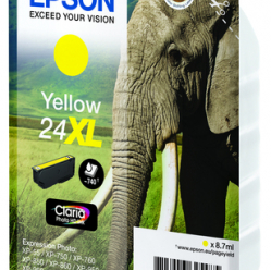 EPSON 24XL ink cartridge yellow high capacity 8.7ml 740 pages 1-pack RF-AM blister