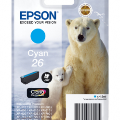 EPSON 26 ink cartridge cyan standard capacity 4.5ml 300 pages 1-pack RF-AM blister