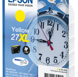 EPSON 27XL ink cartridge yellow high capacity 10.4ml 1.100 pages 1-pack RF-AM blister - DURABrite ultra ink