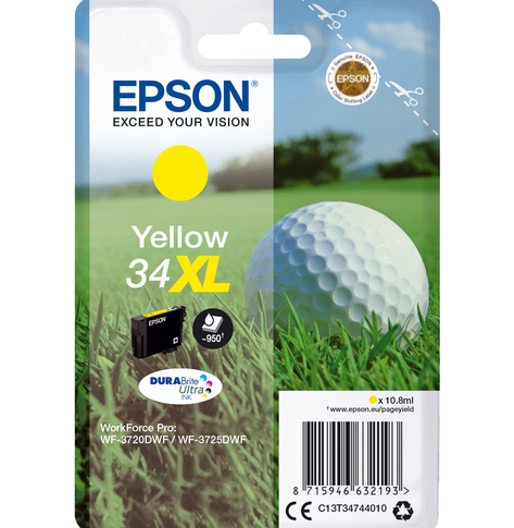 EPSON 34XL Ink Yellow 10,8ml Blister