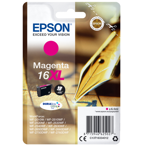 EPSON C13T16334012 Epson T1633 XL magenta DURABrite 6,5 ml WF-2010/25x0