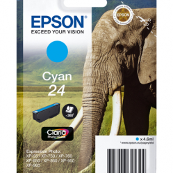 EPSON C13T24224012 Epson T2422 cyan 4,6 ml XP-750/850