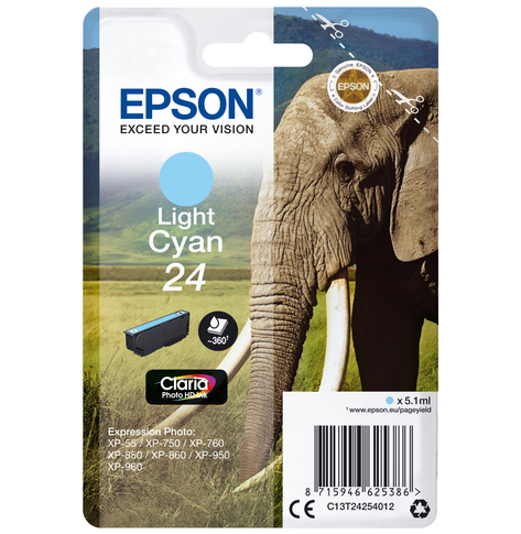 EPSON C13T24254012 Epson T2425 light cyan 5,1 ml XP-750/850