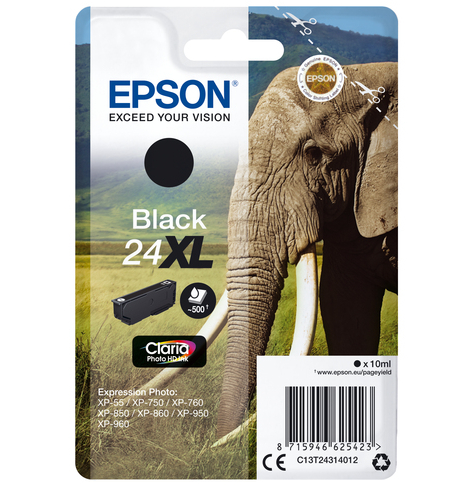 EPSON C13T24314012 Epson T2431 XL black 10,0 ml XP-750/850