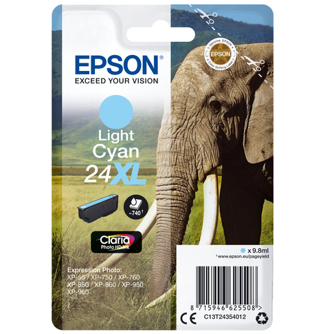 EPSON C13T24354012 Epson T2435 XL light cyan 9,8 ml XP-750/850