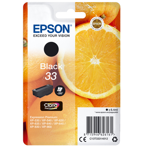 EPSON Cartouche Oranges Ink Claria Premium Black