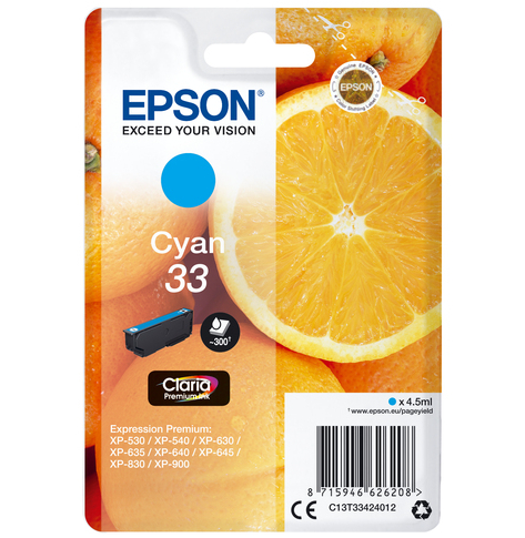 EPSON Cartouche Oranges Ink Claria Premium Cyan