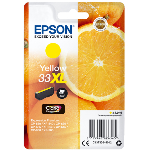 EPSON Cartouche Oranges Ink Claria Premium J (XL)