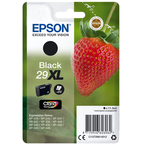 EPSON Cartridge Fraise - Ink Claria Home Black (XL)