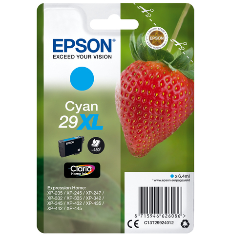 EPSON Cartridge Fraise - Ink Claria Home Cyan (XL)