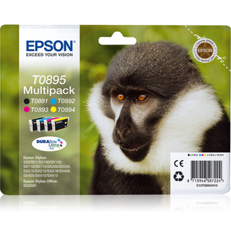 EPSON ink T089 multipack blister 4 pack