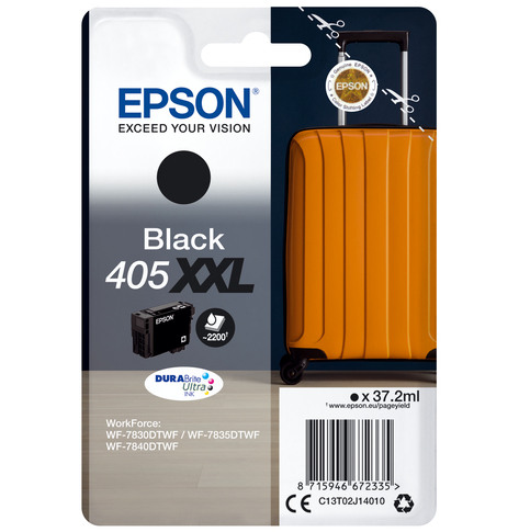 EPSON Singlepack Black 405XXL DURABrite Ultra Ink
