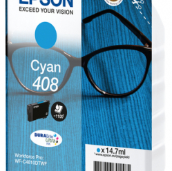 EPSON Singlepack Cyan 408 DURABrite Ultra Ink