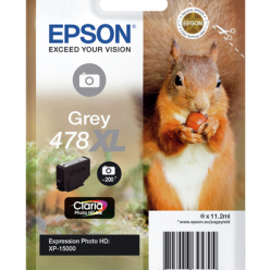 EPSON Singlepack Grey 478XL Claria Photo HD Ink Squirrel