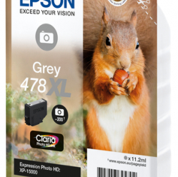 EPSON Singlepack Grey 478XL Claria Photo HD Ink Squirrel