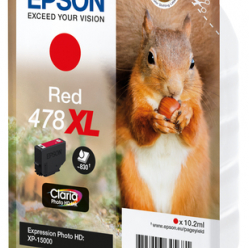 EPSON Singlepack Red 478XL Claria Photo HD Ink Squirrel