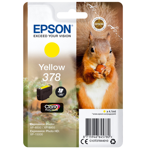 EPSON Singlepack Yellow 378 Eichh