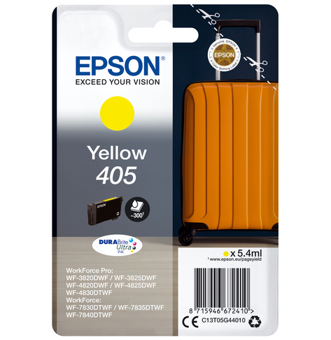 EPSON Singlepack Yellow 405 DURABrite Ultra Ink