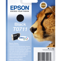 Tusz EPSON T0711 ink cartridge black standard capacity 7.4ml 1-pack RF-AM blister