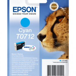 EPSON T0712 ink cartridge cyan standard capacity 5.5ml 1-pack RF-AM blister