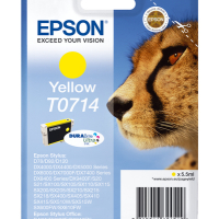 Tusz EPSON T0714 ink cartridge yellow standard capacity 5.5ml 1-pack RF-AM blister