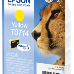 EPSON T0714 ink cartridge yellow standard capacity 5.5ml 1-pack RF-AM blister