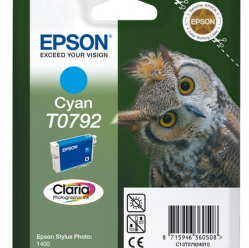 EPSON T0792 ink cartridge cyan standard capacity 11ml 1-pack RF-AM blister