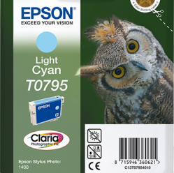 EPSON T0795 ink cartridge light cyan standard capacity 11ml 1-pack RF-AM blister