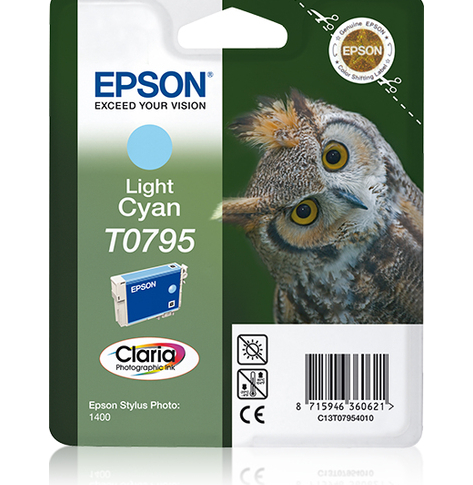 EPSON T0795 ink cartridge light cyan standard capacity 11ml 1-pack RF-AM blister