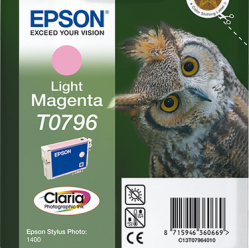 EPSON T0796 ink cartridge light magenta standard capacity 11ml 1-pack RF-AM blister