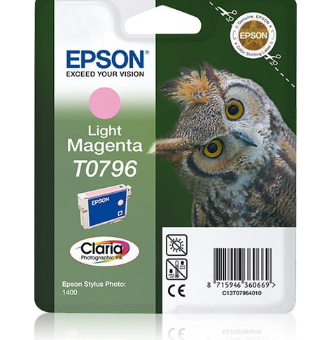 EPSON T0796 ink cartridge light magenta standard capacity 11ml 1-pack RF-AM blister