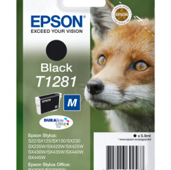 EPSON T1281 ink cartridge black standard capacity 5.9ml 1-pack RF-AM blister