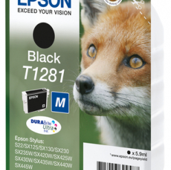 EPSON T1281 ink cartridge black standard capacity 5.9ml 1-pack RF-AM blister