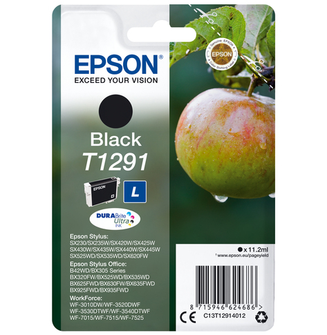 EPSON T1291 ink cartridge black high capacity 11.2ml 1-pack RF-AM blister