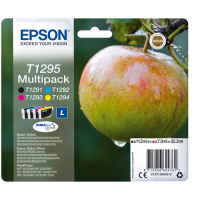 Tusz EPSON T1295 ink cartridge black and tri-colour high capacity 11.2ml- 3 x 7ml 4-pack RF-AM blister