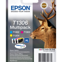 Tusz EPSON T1306 ink cartridge tri-colour extra high capacity 3 x 10.1ml 3-pack RF-AM blister DURABrite Ultra Ink