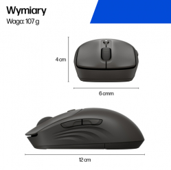 HP 405 Quiet BLK Wireless Mouse EMEA INTL Euro plug (EN)