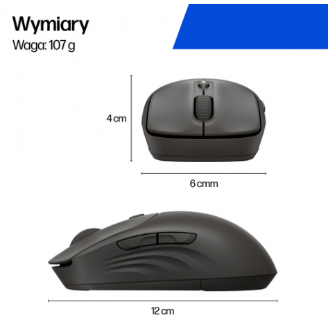 HP 405 Quiet BLK Wireless Mouse EMEA INTL Euro plug (EN)