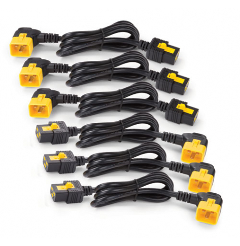 APC 6x Power Cable C19 / C20 0,6m bent