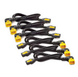 APC AP8704R-WW APC Power Cord Kit (6 ea), Locking, C13 to C14 (90 Degree), 1.2m
