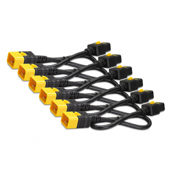 APC AP8712S APC Power Cord Kit (6 ea), Locking, C19 to C20, 0.6m