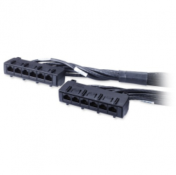 APC Data Distribution Cable - CAT6 UTP CMR 6XRJ-45 Black - 13FT -3.9M