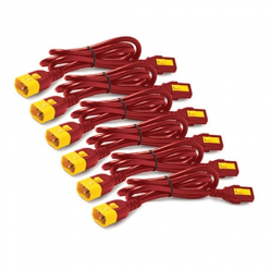 APC Power Cord Kit 6 ea Locking C13 TO C14 0.6m Red
