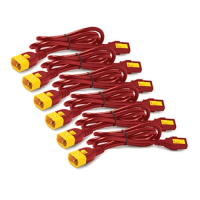 Kabel APC zasilający Kit 6 ea Locking C13 to C14 1.2m Red