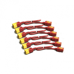 APC Power Cord Kit 6 EA Locking C19 TO C20 1.8M Red