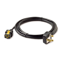 Kabel APC zasilający -Locking C19 to BS1363A - 3.0m UK