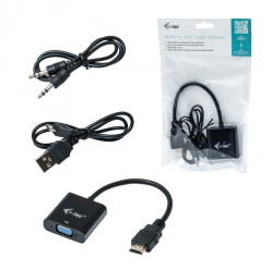 ITEC HDMI2VGAADA i-tec HDMI do VGA Adapter kablowy, FULL HD FHD/60 Hz, 15cm